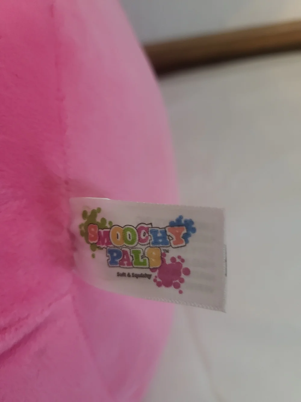 Smoochy Pals Pink Dog Plush with Stawberry 8 Inch Stuffed Animal Toy